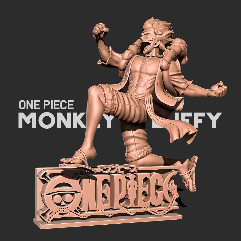 Free STL file luffy gear 5 one piece keychain ⚙️・3D print