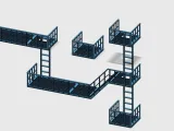 Chicago fire escape complete set for your wall / 58 parts !-1