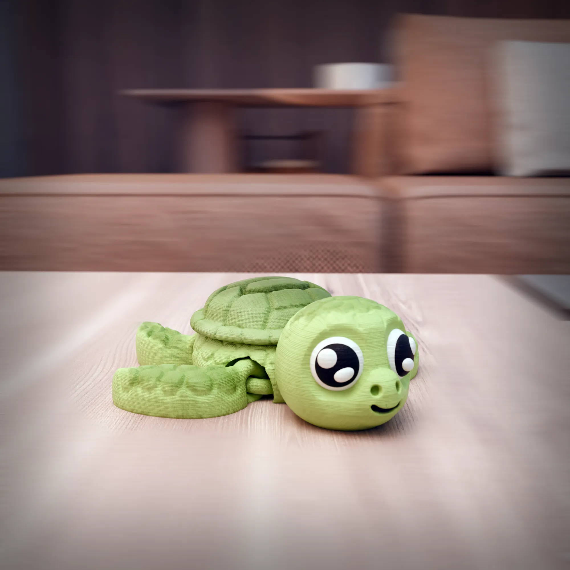 ARTICULATED TURTLE KEYCHAIN