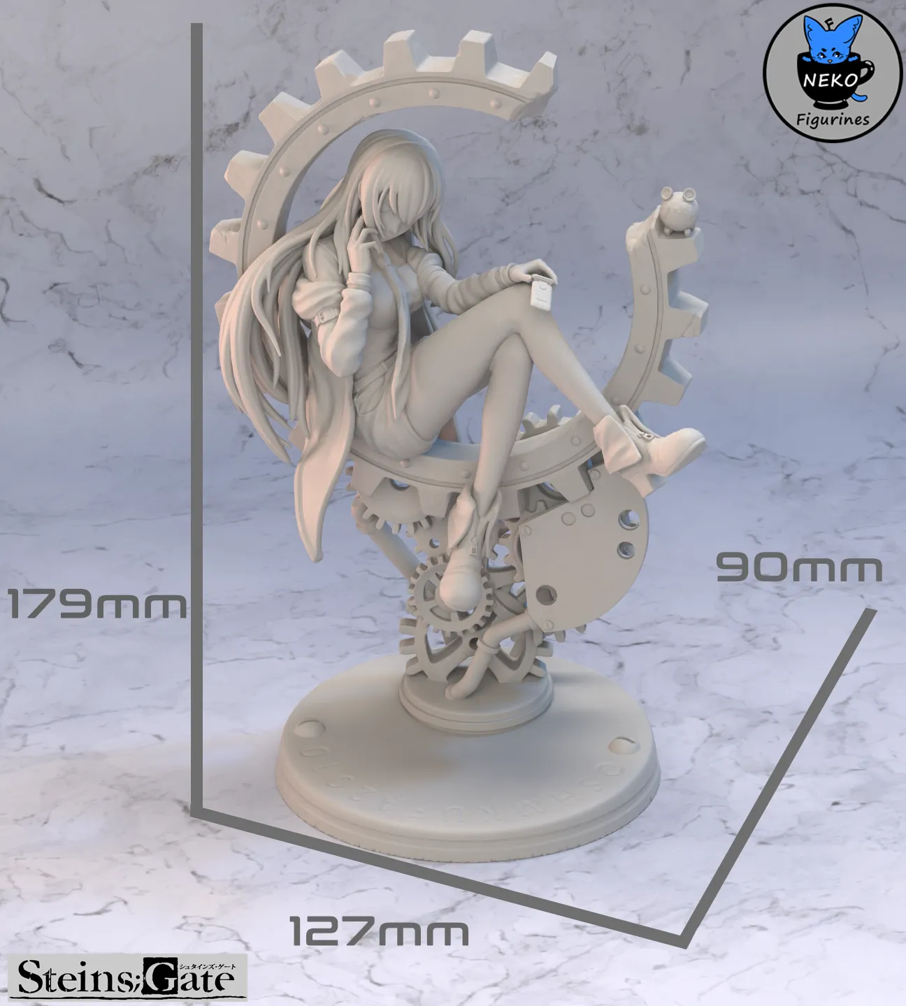 Kurisu Makise - STEINS-GATE Anime Figurine for 3D Printing