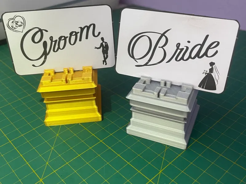 Hochzeitstisch-Platzhalter