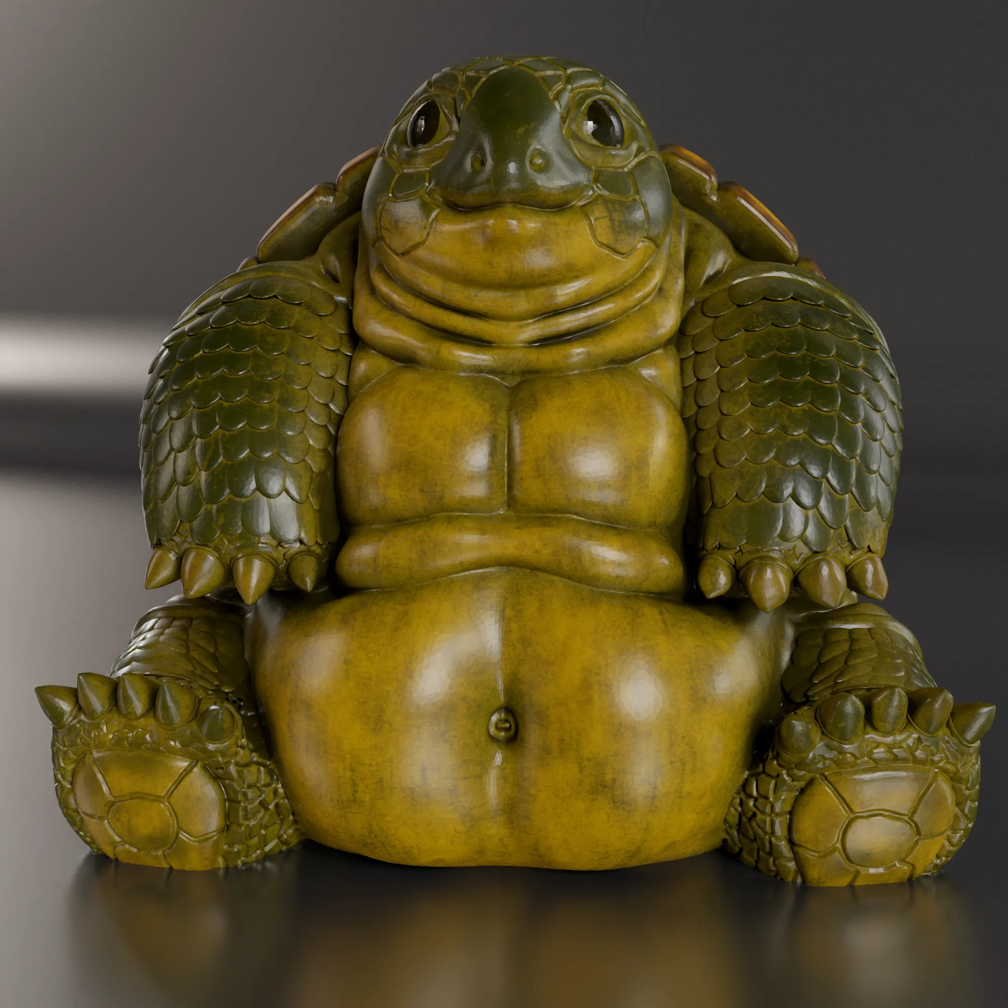 ÜBERGEWICHTIGE SCHILDKRÖTE