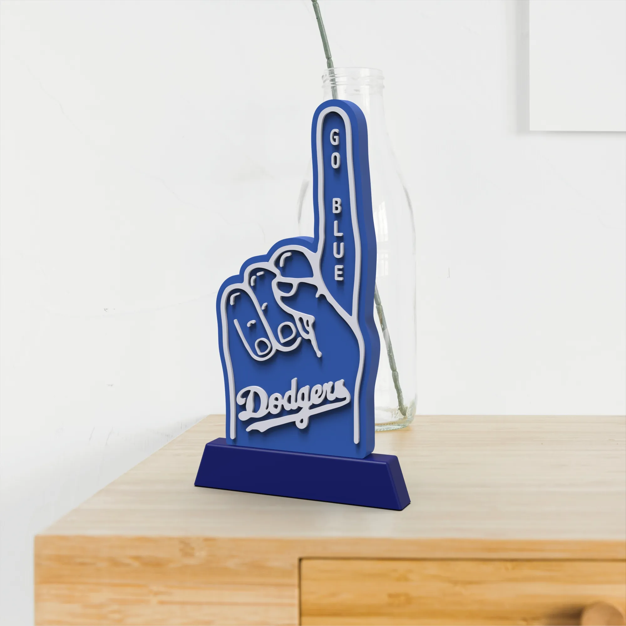 Los Angeles Dodgers Foam Finger Display, Sports Collection