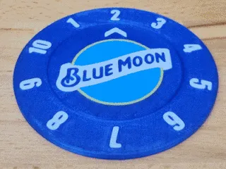 BLUE MOON DRINK COUNT COASTER (SINGLE+MULTI COLOR)