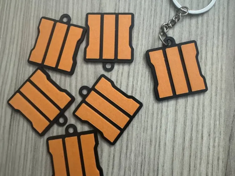 cod black ops 3 logo [ keychain ] multi-layer