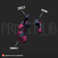 Squid Game Season 3  Hide & Seek Game Keys  High-Detail STL-4