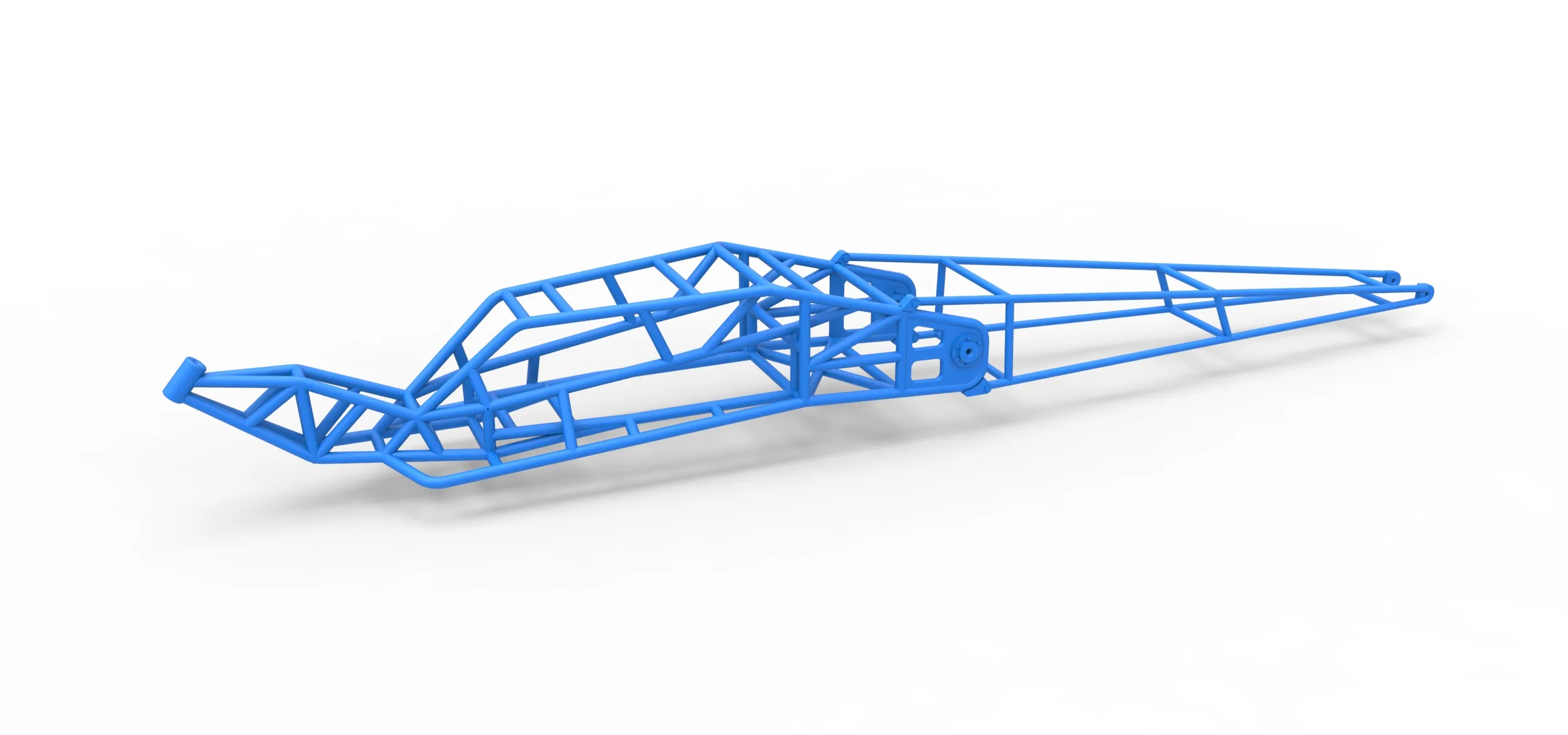 Frame of Top fuel Dirt dragster trike 1:25