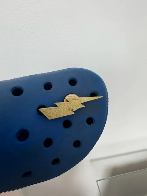 Lightning bolt croc charm/jibbittz