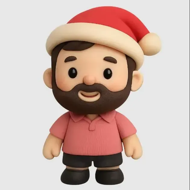 Santa hat figure