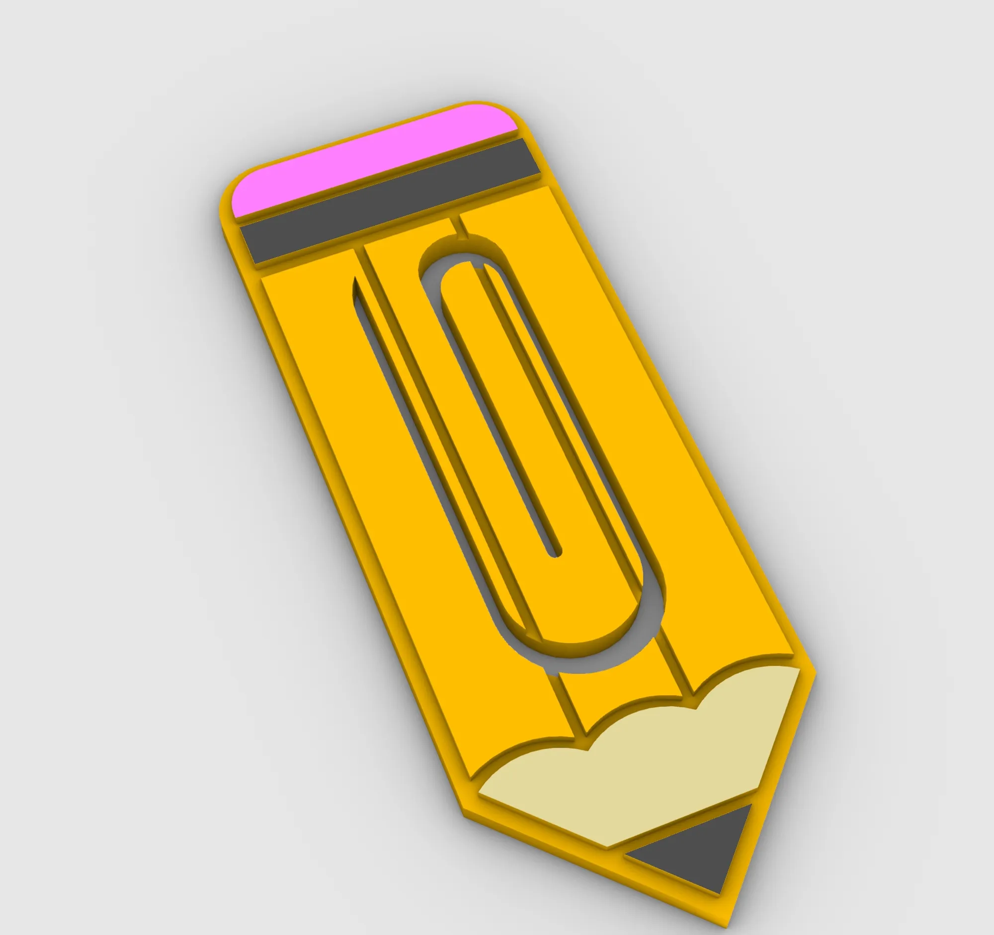 Stationery & Learning Tools STL Download - Pencil - Paper clip ...