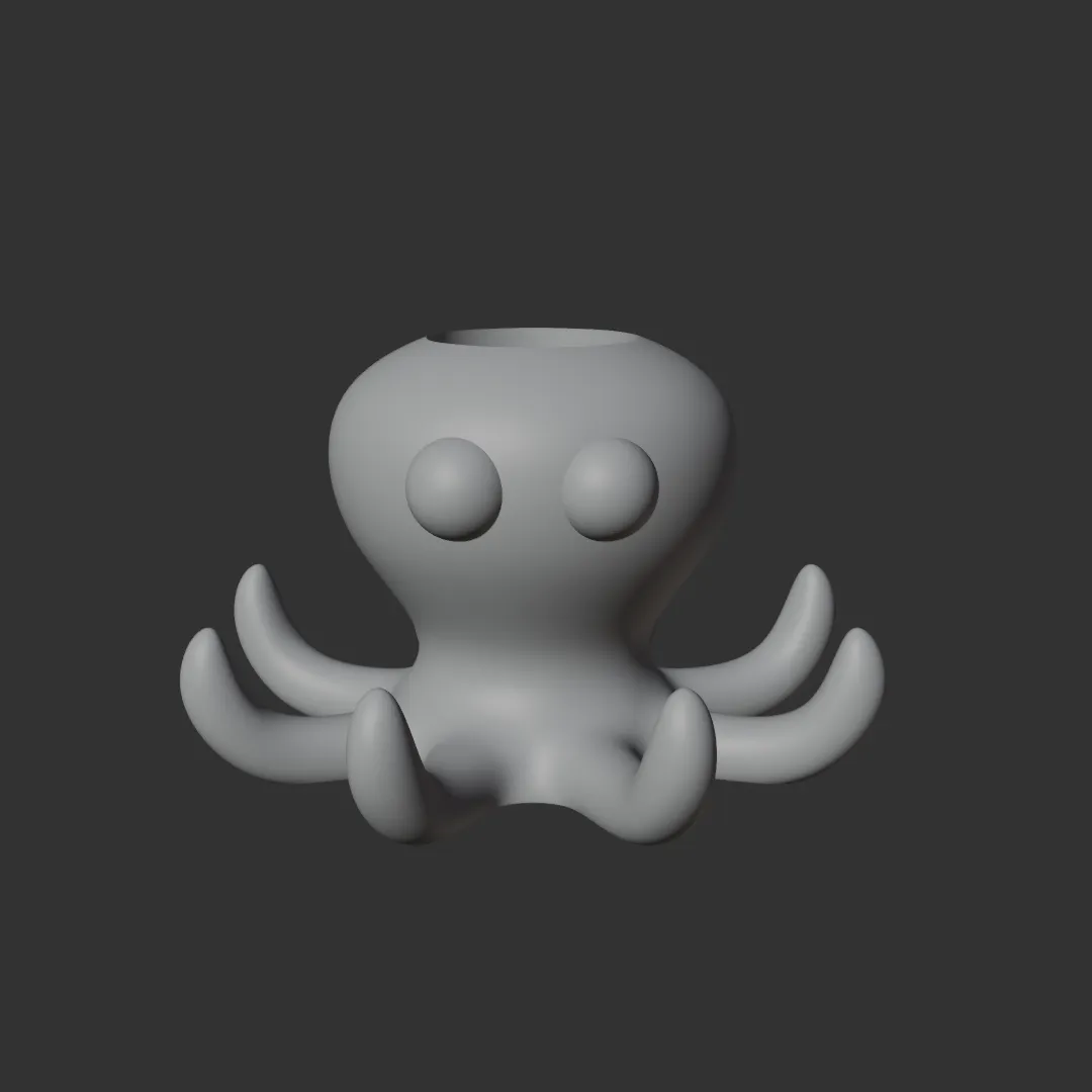 Octopus pencil holder