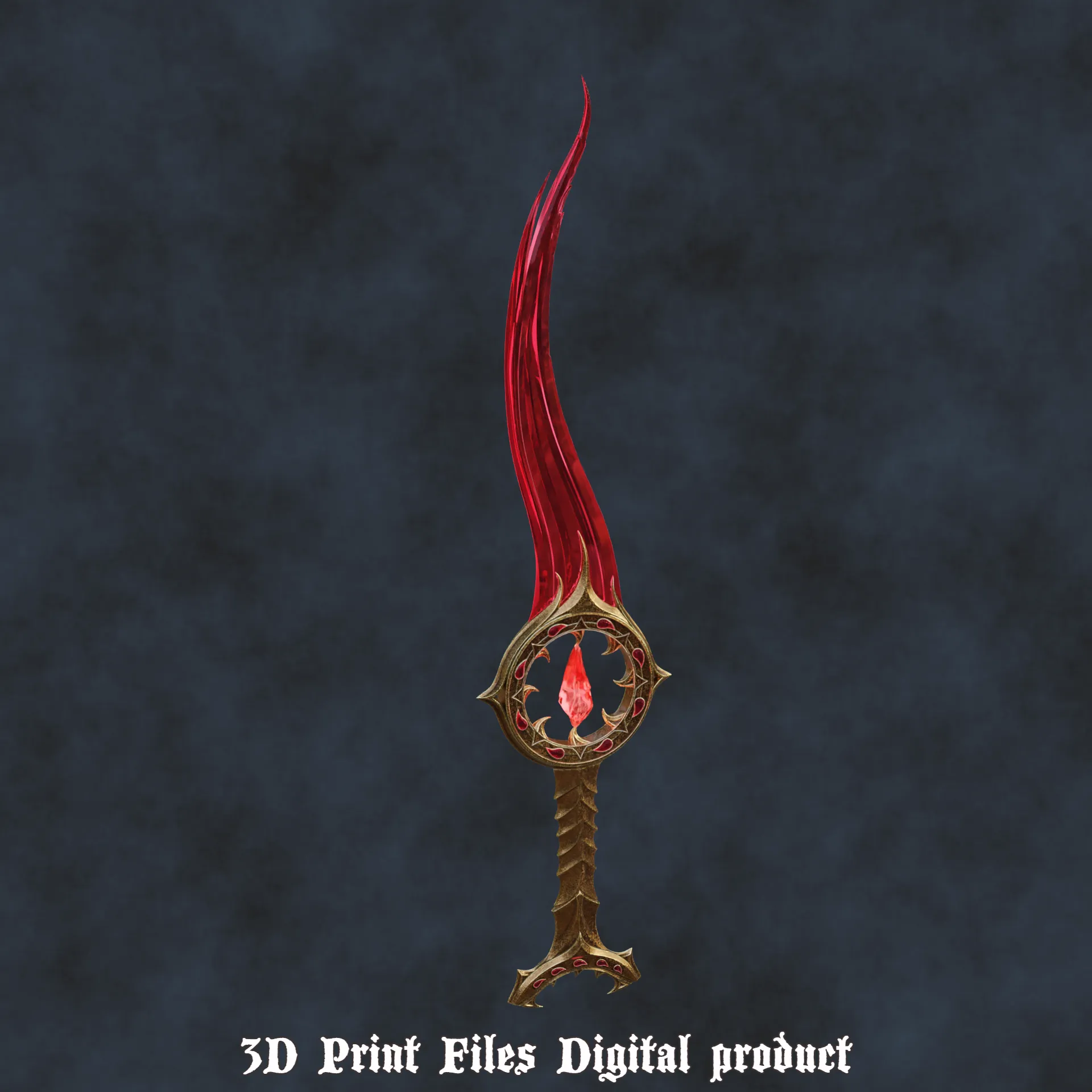 Fantasy Orin The Red Bloodthirst Cosplay Dagger