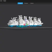 Flexible Oriental Christmas Dragon - Cute 3D Printable Model-2