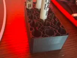 broken into 1/4-0