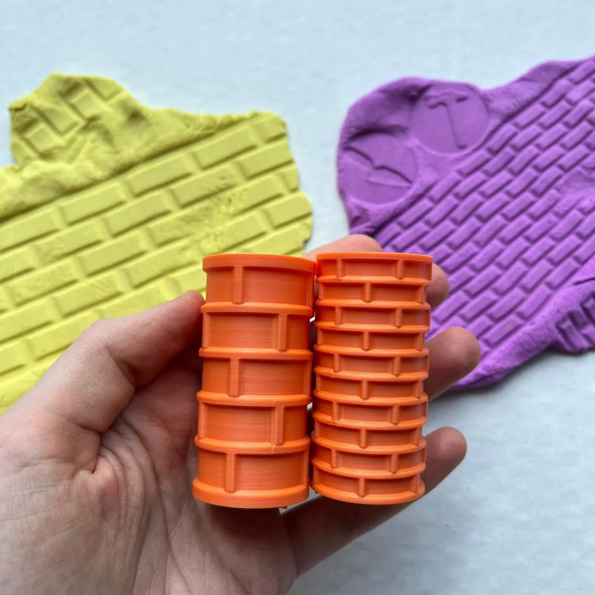 ROULEAUX DE TEXTURE DE MUR DE BRIQUES X 4 VERSIONS - POUR LE JEU SENSORIEL