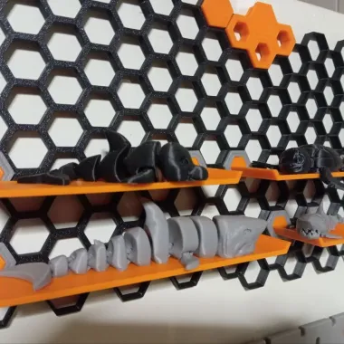 Honeycomb storage wall
-0