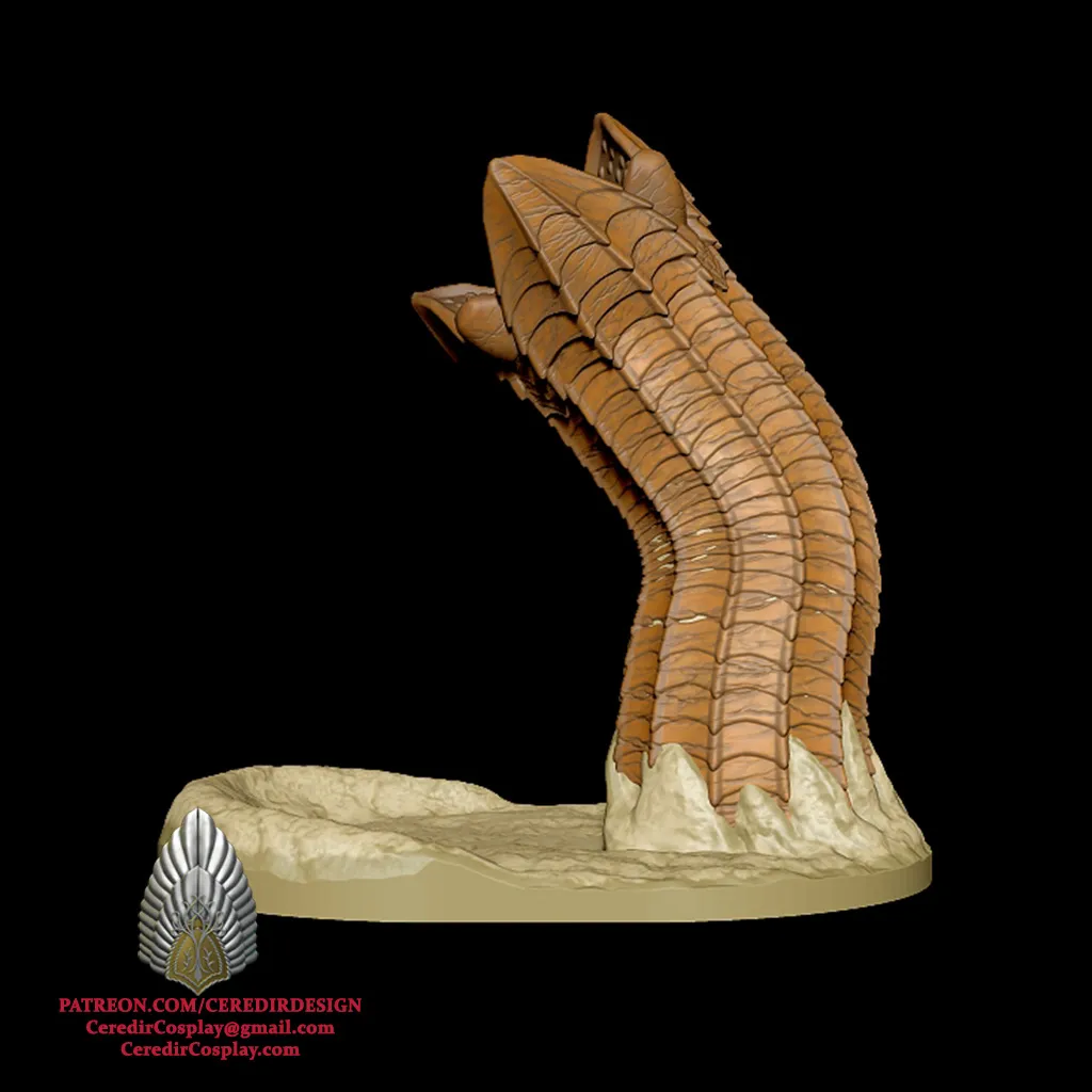 Dune Sandworm Dice Tower 3D DIGITAL DOWNLOAD