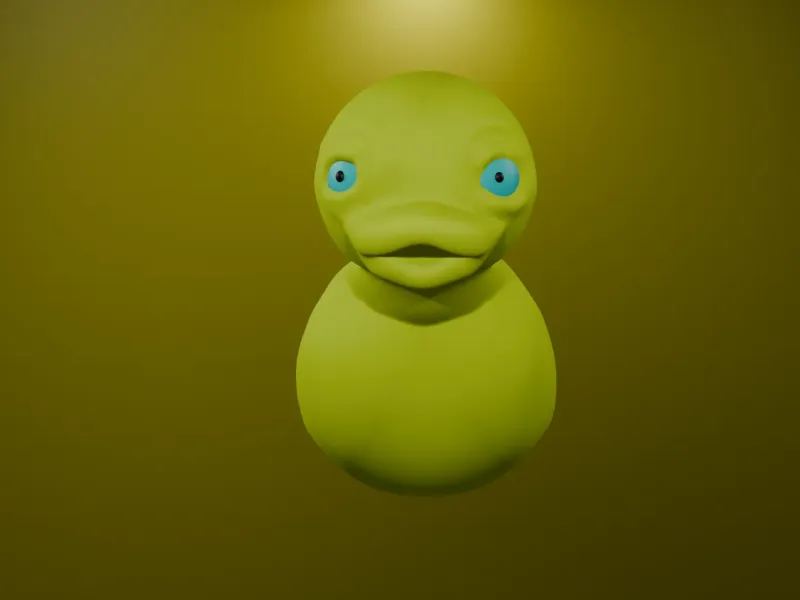 canard en caoutchouc avec yeux réalistes