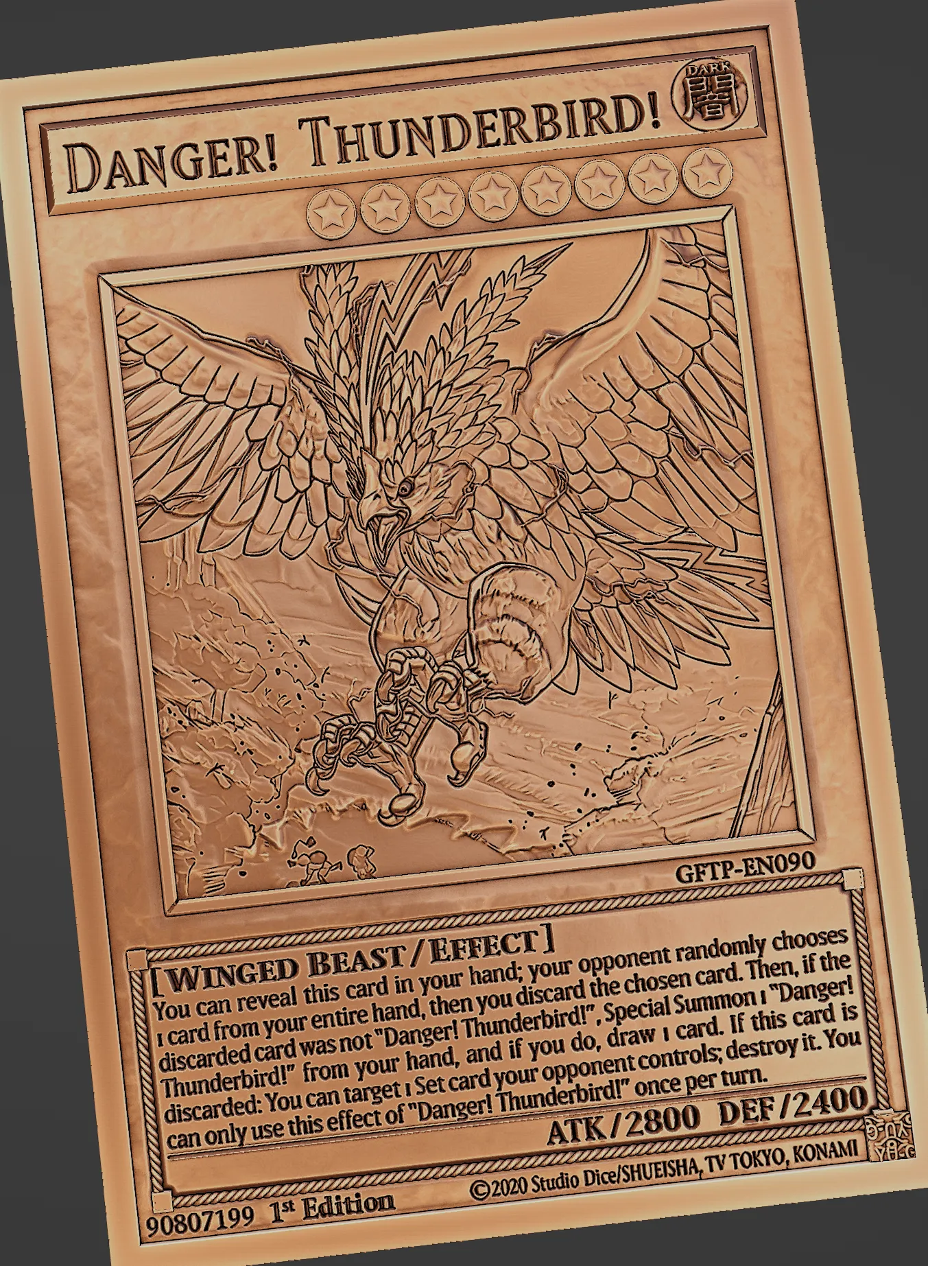 Free Other STL Download - Danger! Thunderbird! - yu-gi-oh!by Wsonuchiha3D