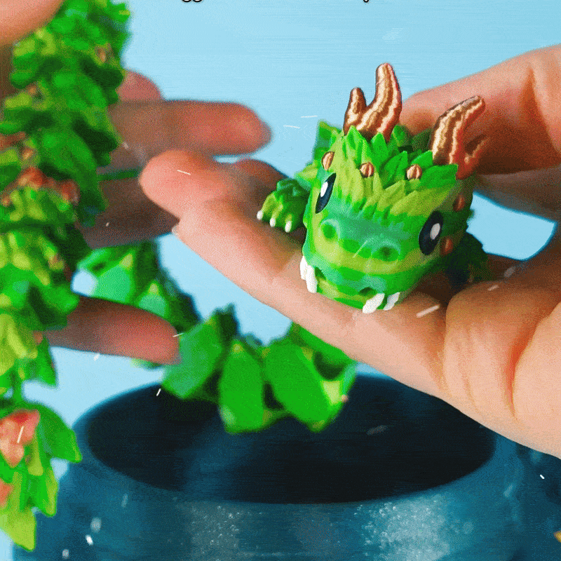 3D Printer Files | 3MF File | Flexi Xmas Dragon – Toy • Keychain ...