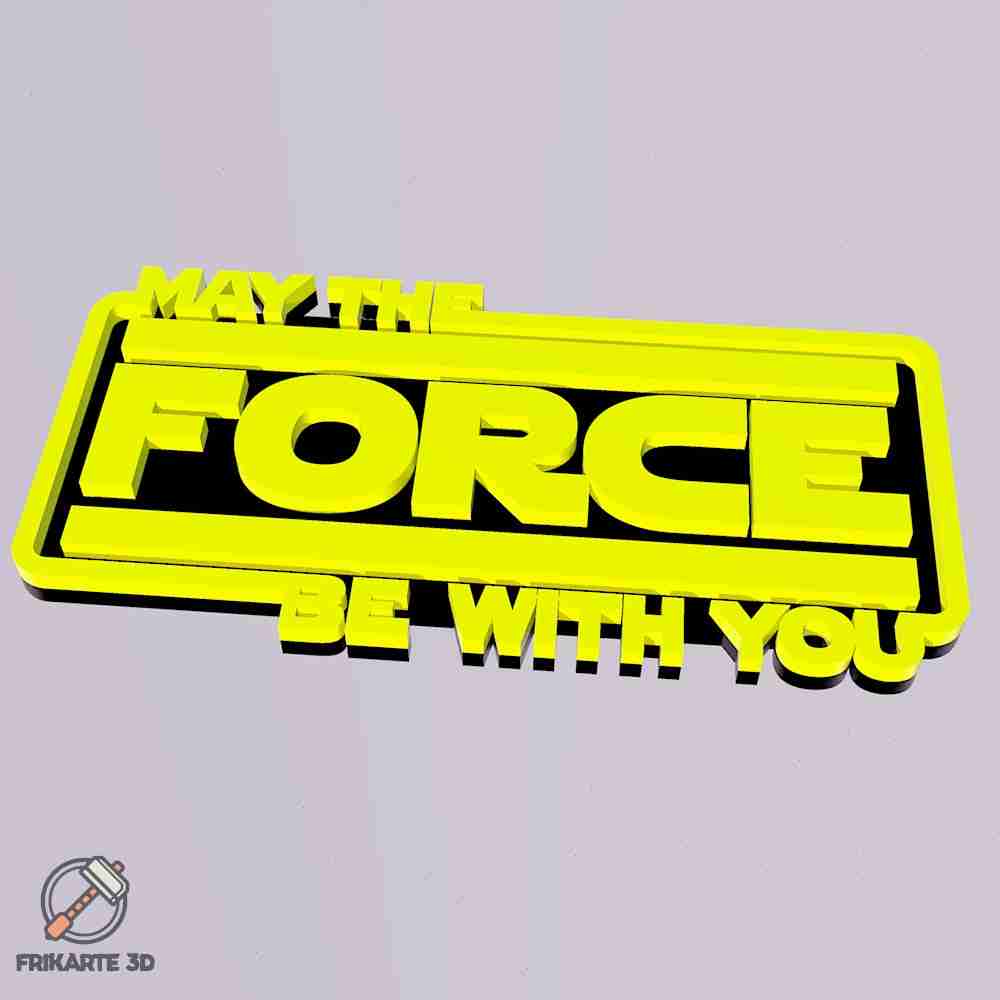 May The Force Be With You Decoration 3D models download Creality Cloud