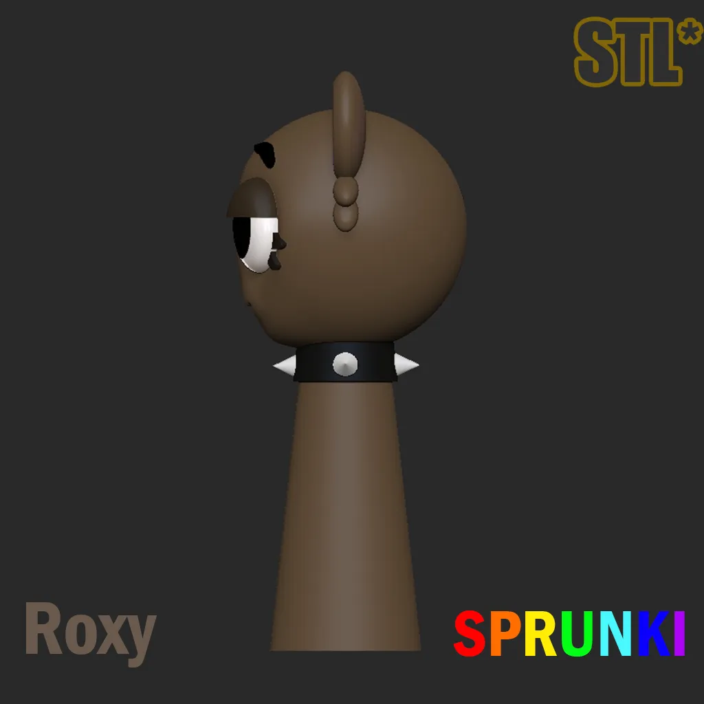 Sprunki Incredibox Chocolate Brown Roxy Sprunki STL 3D