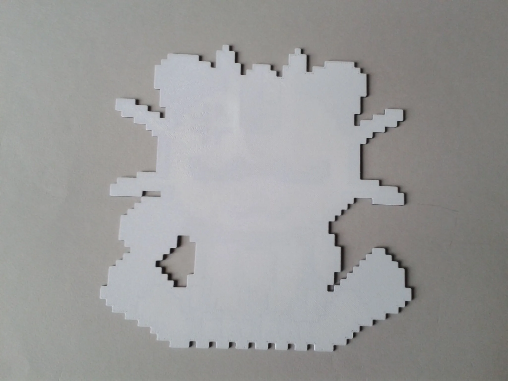 Meowth, Pixel Art, 3 filament changes