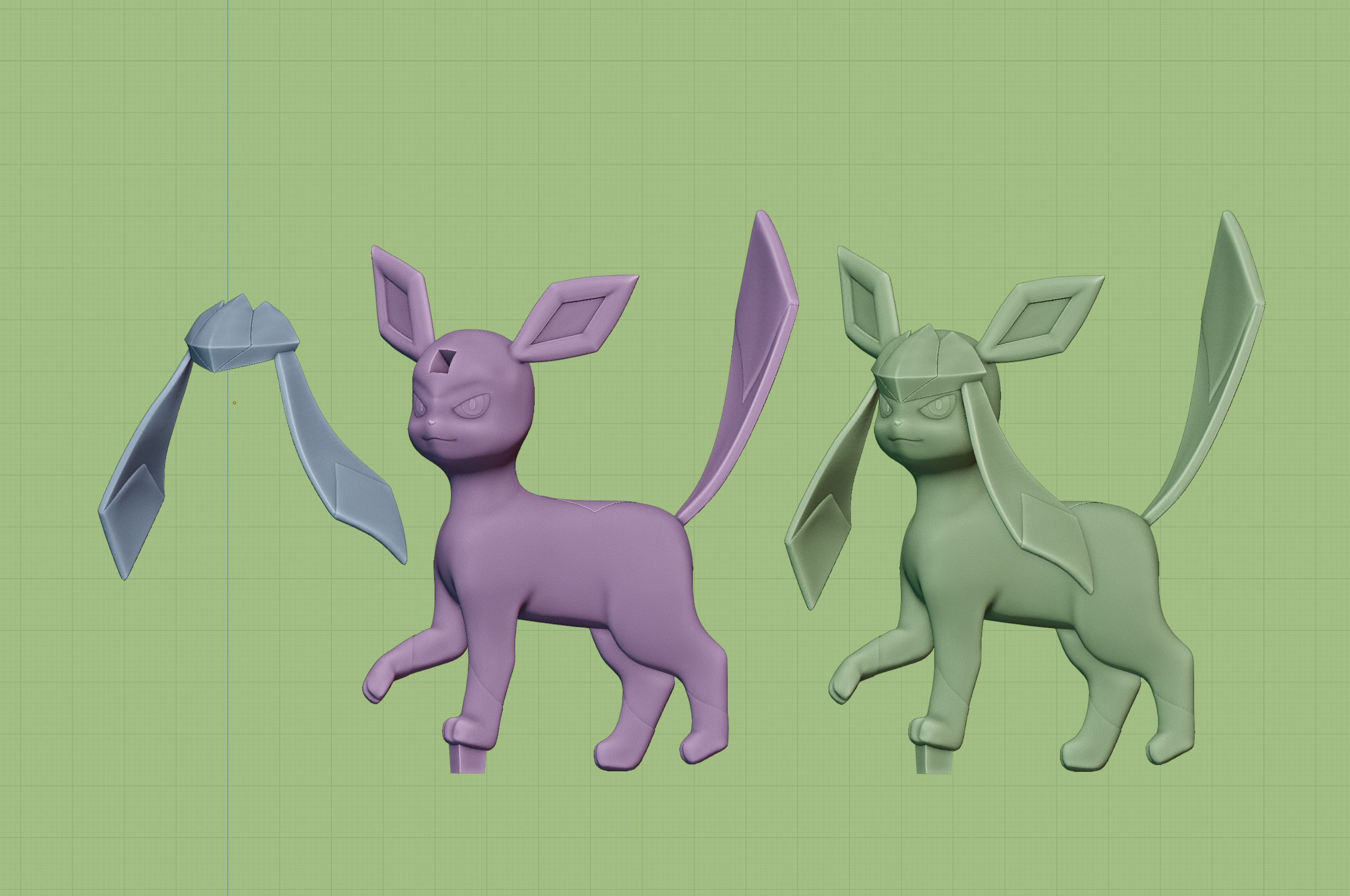 Glaceon Pokemon 3d Models Download Creality Cloud