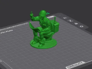 Toy Solider on Potty