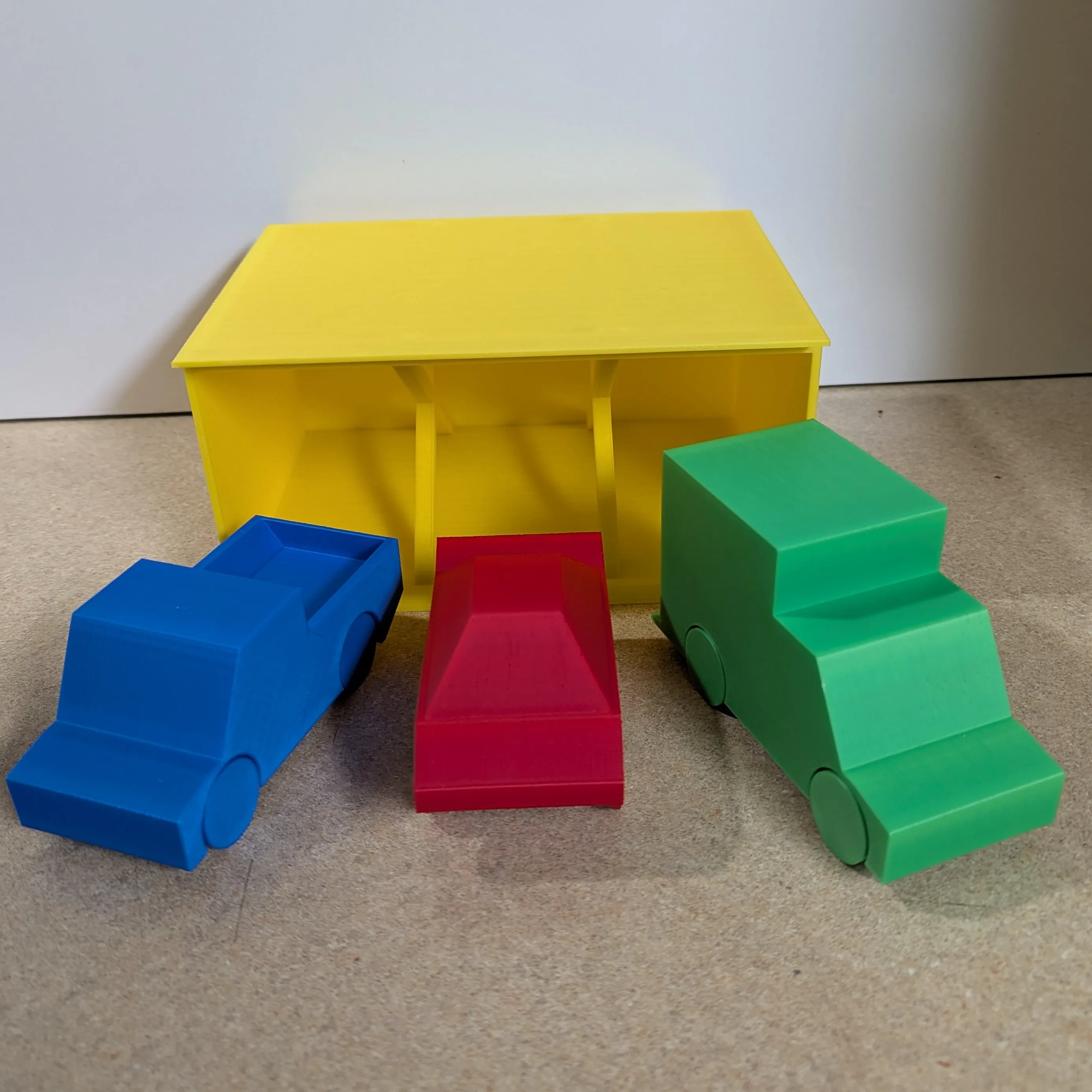 Car, Trucks, and Garage: Print-in-Place