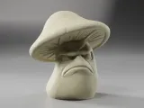 Grumpy Mushroom figurine-2