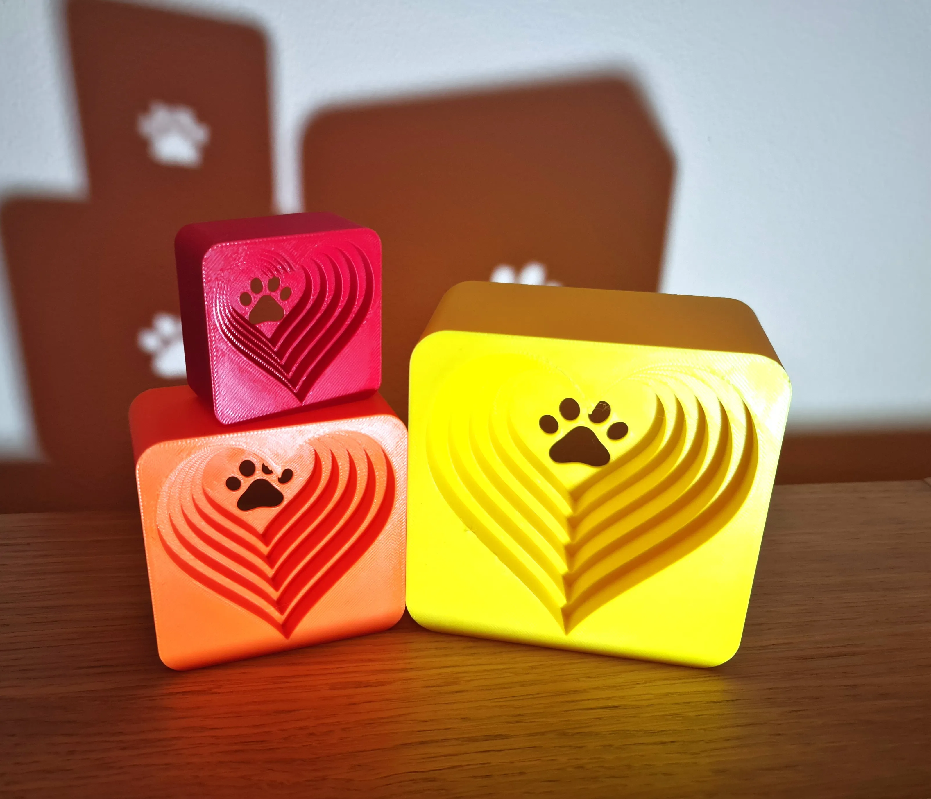 Pet Dog Cat Paw Print How Deep Is Your Love Valentine Gift