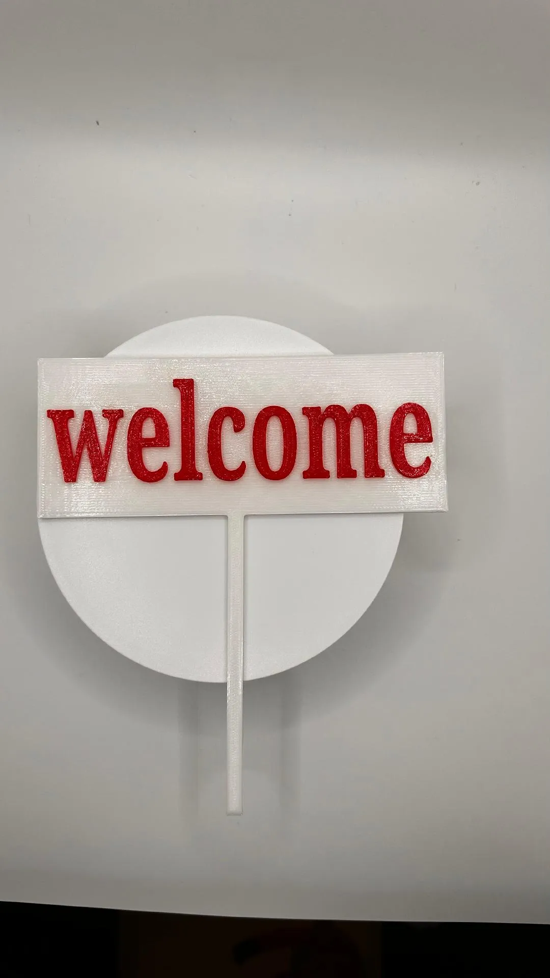 welcome sign 2 colors | 3D models download | Creality Cloud