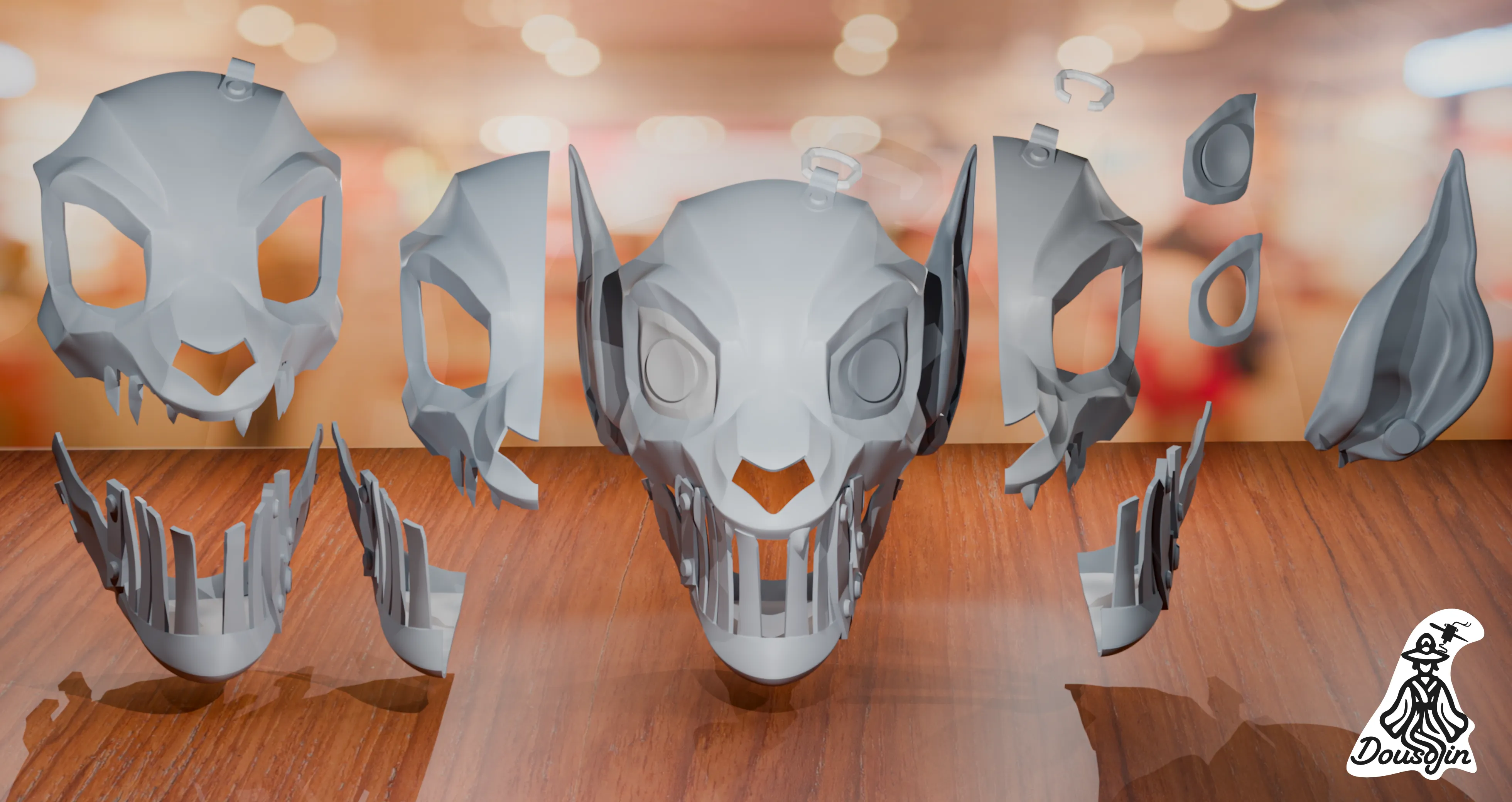 Arcane Cosplay mask Scar Firelight