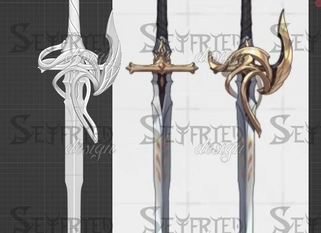 Solo Leveling Cha Hae In sword 3D printable model