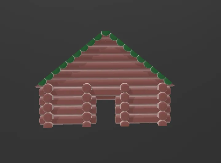 Lincoln log  style cabin v1