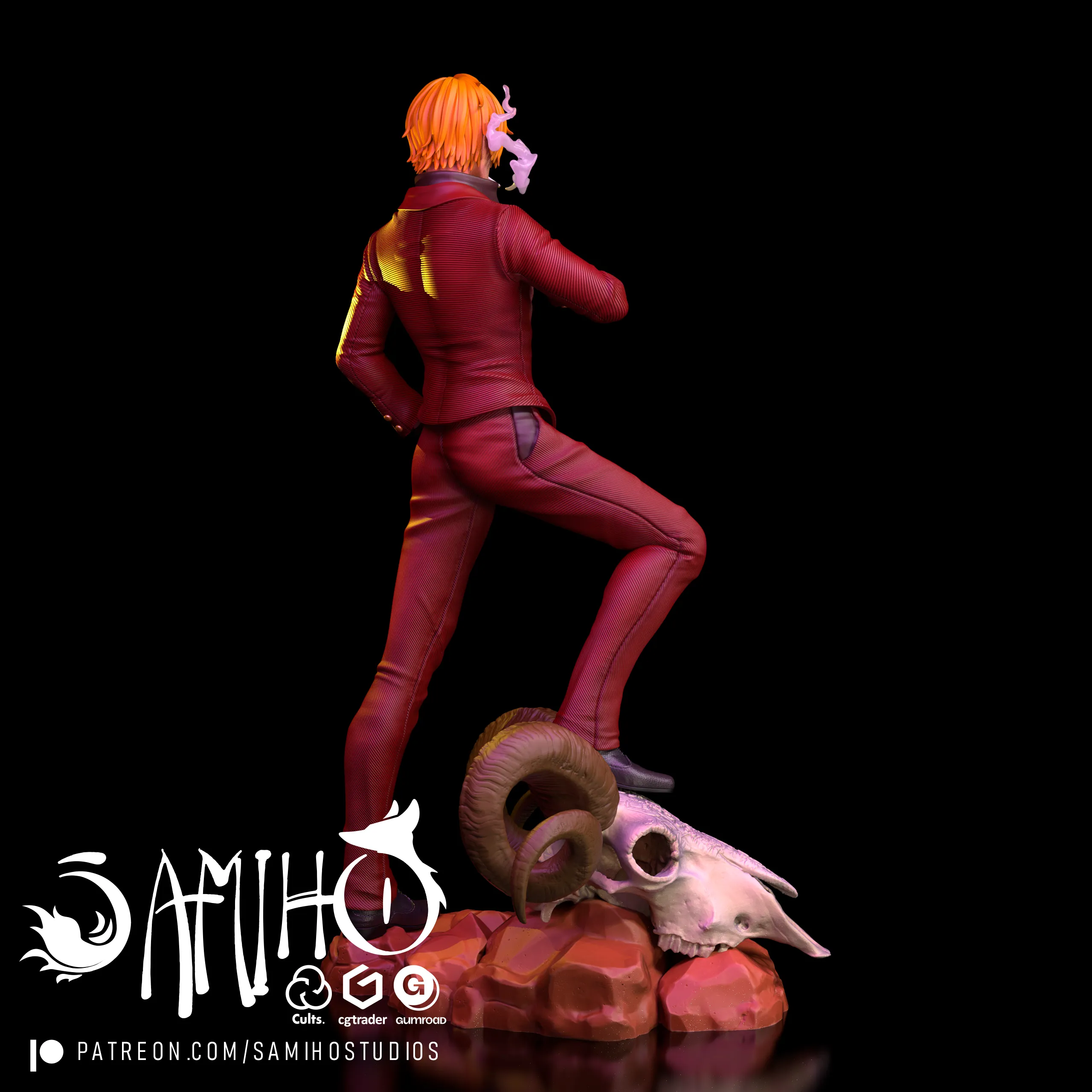 Samiho Studios - Vinsmoke Sanji: STLs ready for printing
