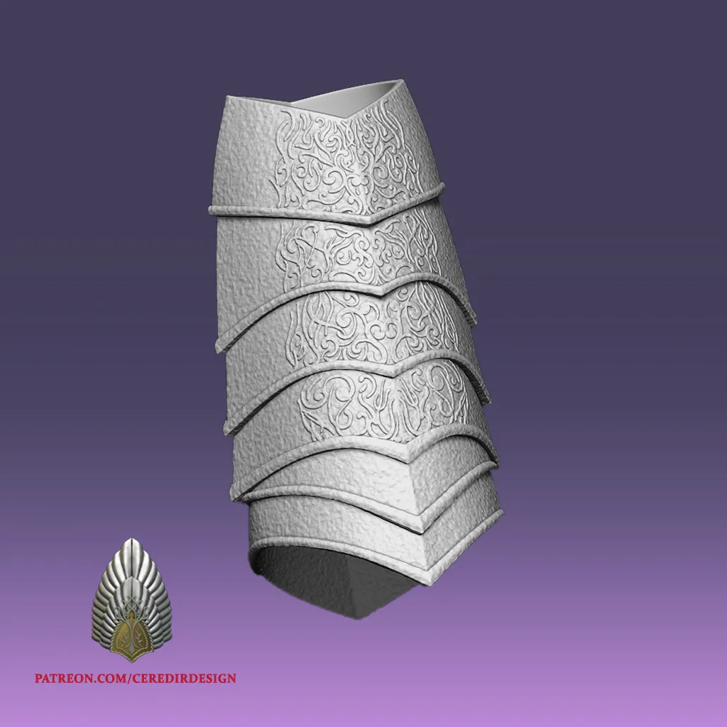 Armatura bicipite di Sauron Il signore degli anelli 3D DOWNLOAD DIGITALE