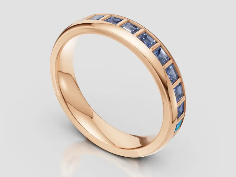 AsscherCut Eternity Ring
