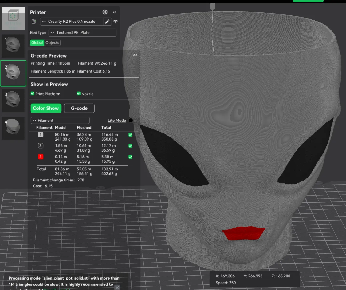 Alien Halloween decoration, plant pot, flower pot, bowl-5