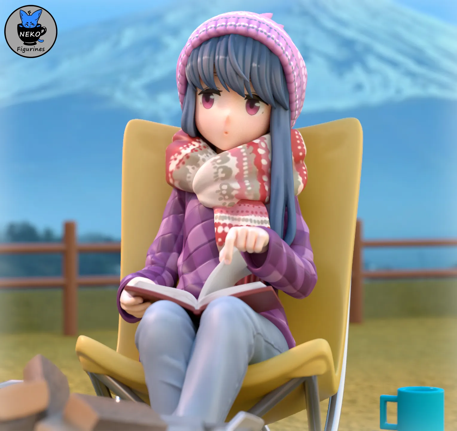 Rin and Nadeshiko - Laid Back Camp Figure for 3D Printing