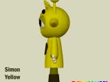 Simon Yellow STL Sprunki Incredibox STL 3D Character Fanart-1