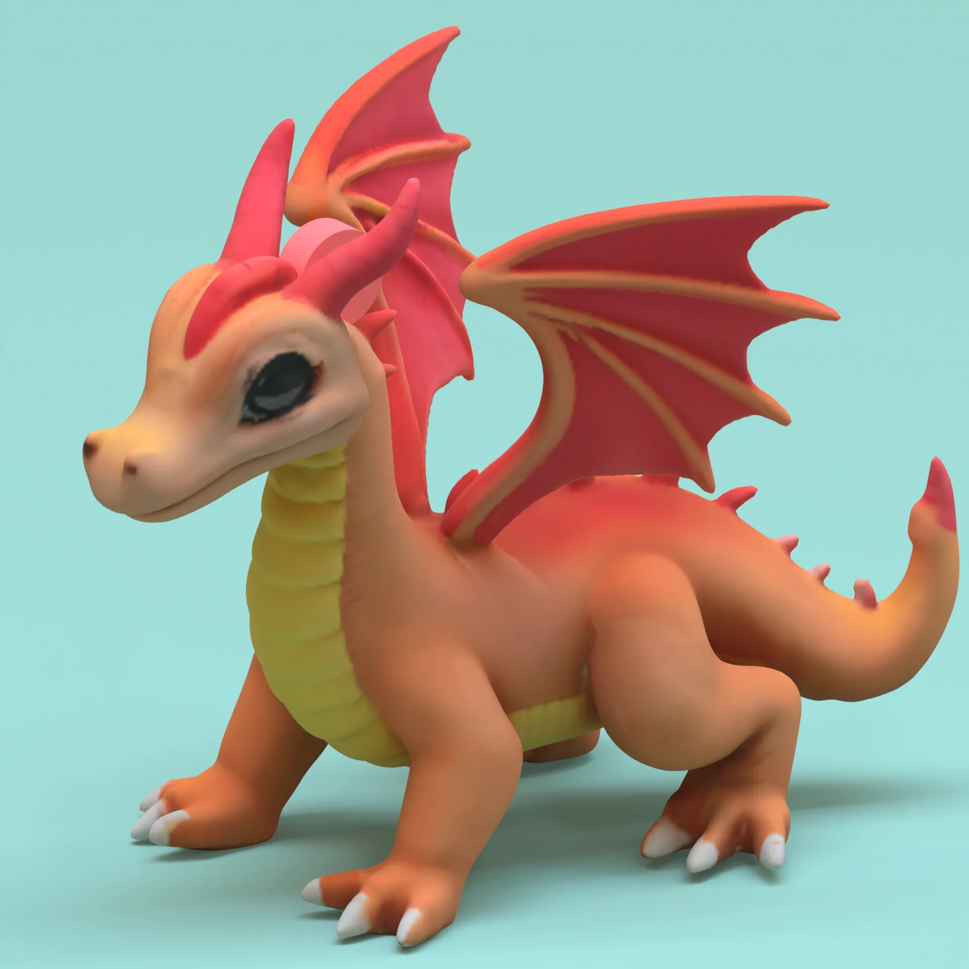 3D Printer Files | 3MF File | cute dragon keychain | Creality Cloud