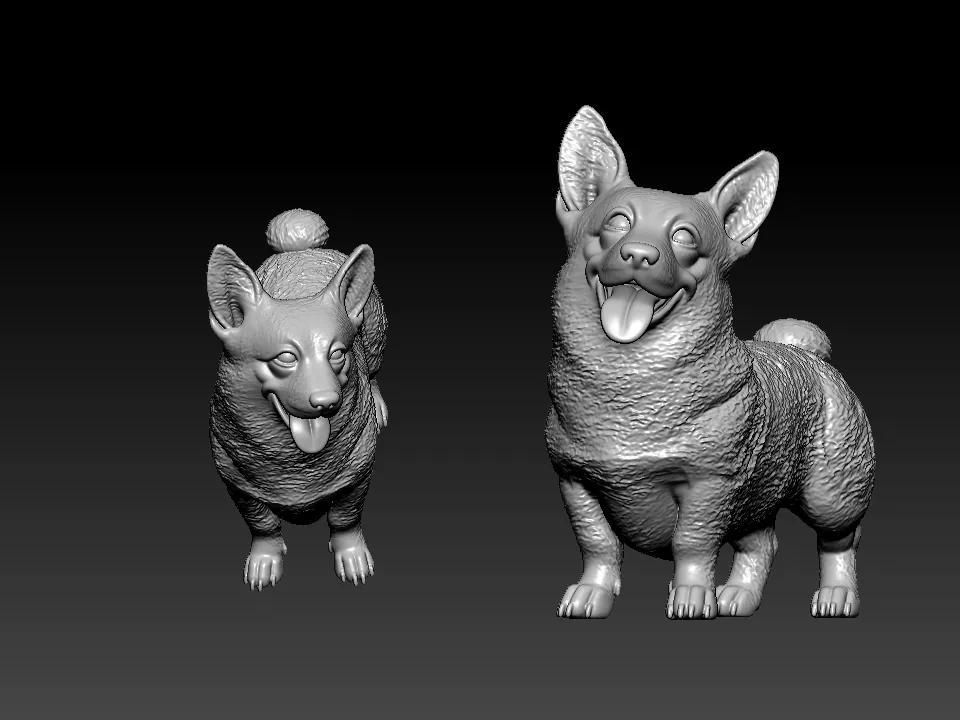 Welsh Corgi - Pembroke and Cardigan Welsh Corgi  - 3D print