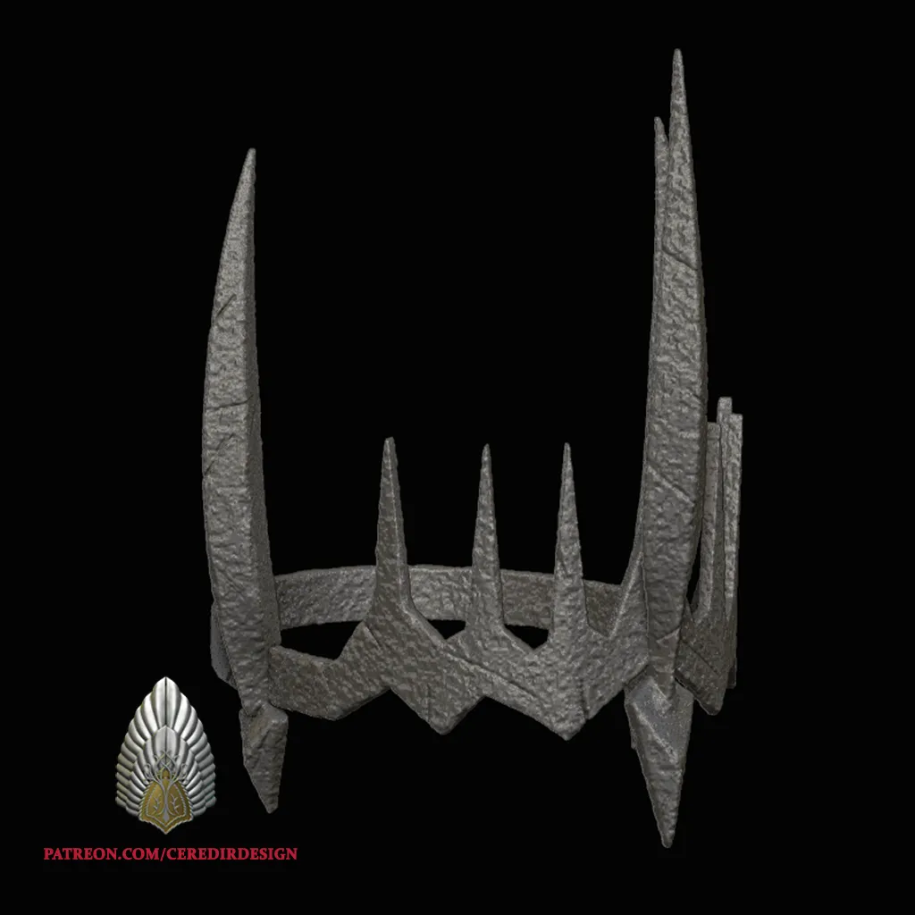 Sauron Helmet Rings of Power Crown 3D DIGITAL DOWNLOAD FILE