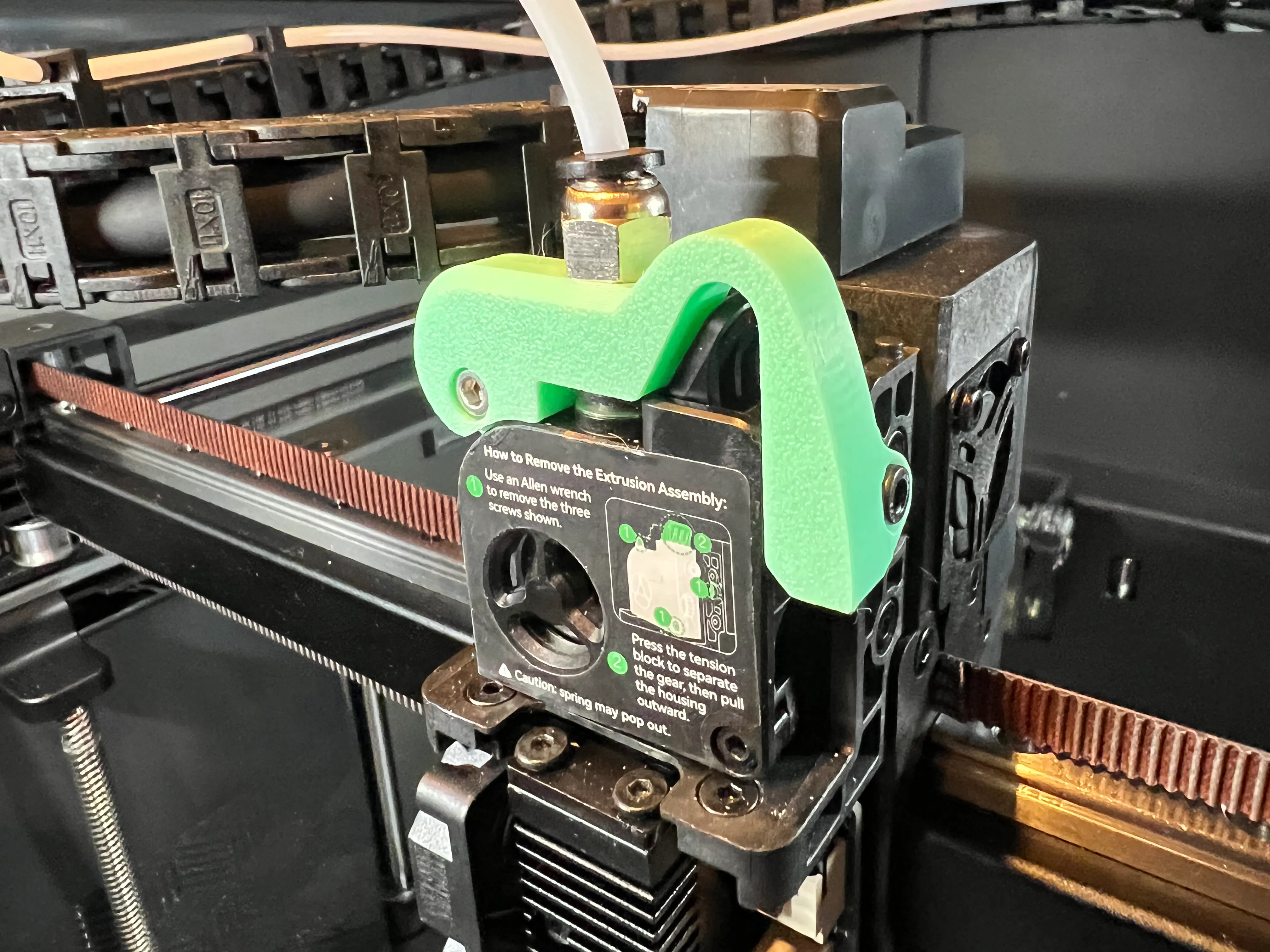 Creality K2 Plus Extruder PTFE M10 Pneumatic Mount