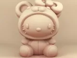 hello kitty bear costume-1