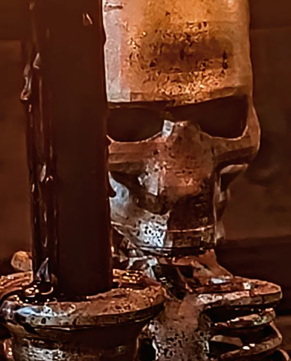 Skull Candlestick