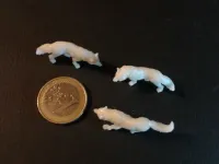 Wolf Pack - 3 Wolves - PRESUPPORTED - 32mm Scale-6