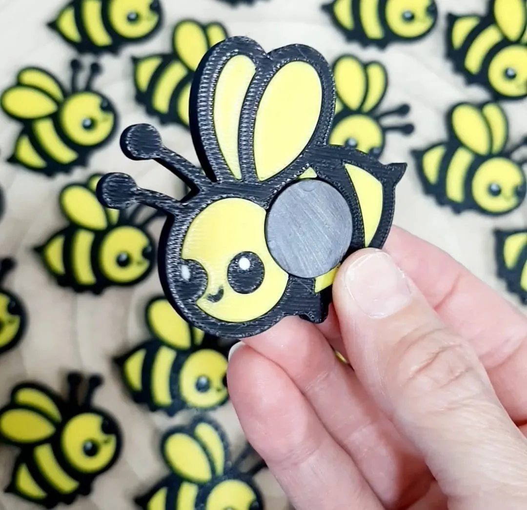 Happy Bee With Magnet   Imán Abejita Feliz 